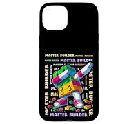 Colourful Master Builder Dabbing Blocks Bricks Builder Custodia per iPhone 15 Plus