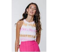 Colourful Rebel Sachi Tie Dye Rib Tanktop Bright Orange Taglia: XS | Canottiere Outlet | Donna | Arancione