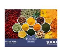 Colourful Spices 1000 Pieces Jigsaw Puzzles For Adults Challenging Game Stress Relieving Entertainment Cultivate The Spirit of Teamwork for Men, Women, Elders, Seniors 38x26cm/1000pcs