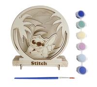 Colourful Wooden Stitch Figures - Set of Children's Figures to Paint with Stitch