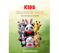 Colouring Book: Copy & Colour Kawaii Animals for Kids (Ages 3-7) | Premium Quality Paper