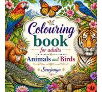 Colouring Book For Adults: Animals and Birds