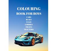 COLOURING BOOK FOR BOYS (CARS,BUSES,TRACTORS)
