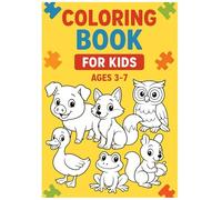 Colouring Book for Kids Ages 3-7: Fun and Easy Animal Colouring Pages for Children | A4 Size | 32 Unique Designs