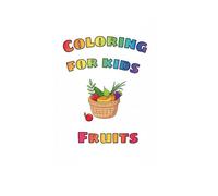 Colouring book for kids fruits