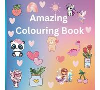 Colouring book including unicorns, flamingos and cute animals