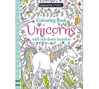 Colouring Book Unicorns with Rub Downs (Usborne Minis)