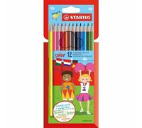 Colouring Pencil - STABILO color - Pack of 12 - Assorted Colours including 2 Neo