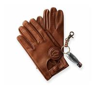 COLOURLINX Guanti da Guida in Pelle da Uomo Moda Morbida Vera Pelle d'Agnello Autista Motociclista Senza Fodera Retrò Classico Auto Moto Sport Eleganti Vera Pelle Guanti da Autista (Tan, L)