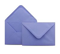 Colours-4-you - 100 buste per lettere, formato DIN C6, 11,4 x 16,2 cm, con chiusura a linguetta con punta da inumidire, colore: lilla