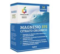Colours Of Life Magnesio 375 Citrato Organico Integratore Stanchezza 14 Bustine