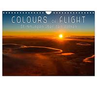 Colours of Flight - Stimmungen über den Wolken (Wandkalender 2026 DIN A4 quer), CALVENDO Monatskalender: Romantische Wolkenstimmungen aus der Vogelperspektive