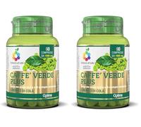 Colours of Life Caffè Verde Plus - Integratore di Caffè Verde - Azione Tonica e Sostegno Metabolico - Senza Glutine e Vegano, 60 Compresse (Confezione da 2)