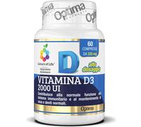 Optima Naturals, Vitamina D3 2000 UI, 60 cpr Sistema immunitario