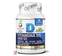 Optima Naturals, Vitamina D3 2000 UI, 60 cpr Sistema immunitario