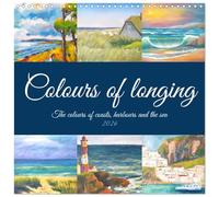 Colours of longing (Wall Calendar 2026 12" x 24" / 30 x 60 cm (aperto) CALVENDO 12 Month Wall Calendar: dipinti di coste, harbours and the sea (CALVENDO Places)