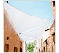 ColourTree CTAPRT10 Ordine di fare dimensioni personalizzate 20 'x 20 'x 13,6' White Right Triangle Sun Shade Vela Canopy Mesh Fabric UV Block - Commercial Heavy Duty - 190 GSM - 3 anni di garanzia