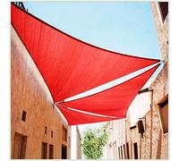 ColourTree CTAPRT10 Ordine di realizzare dimensioni personalizzate 30 x 16 x 18,9 'Red Right Triangle Sun Shade Vela Canopy Mesh Fabric UV Block - Commerciale resistente - 190 GSM - 3 anni di garanzia