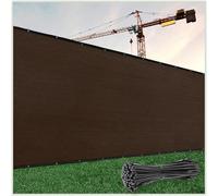 Colourtree personalizzato size Fence pellicola protettiva privacy per marrone di qualità commerciale 170 gsm - Heavy Duty - 3 anni di garanzia, Earthen, 8' x 7