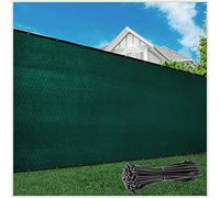 ColourTree Telo di copertura in tessuto per recinzione, 1,8 x 15,2 m, colore verde, per protezione della privacy, tessuto a rete, grado commerciale, 170 g/m², resistente, personalizzabile