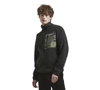 Colourwear Retro - felpa con zip - unisex M Green man Recycled Polyester,Better Cotton Initiative,Recycled Materials