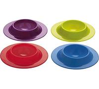 Colourworks Set di 4 Portauova, Silicone, Multicolore