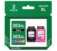 ColoWorld 303XL Cartucce per stampanti, per Hp 303 Cartucce Multipack, compatibile con Hp Envy Inspire 7200e 7220e 7900e 7920e Envy Photo 6200 6230 7800 Tango X Smart All-in-One Printer (2-Pack)