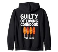 Colpevole di amare corndogs troppo americano coreano Hotdog Felpa con Cappuccio