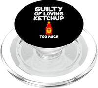 Colpevole di amare il ketchup troppa salsa di pomodoro dolce piccante PopSockets PopGrip per MagSafe
