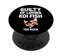 Colpevole di amare Koi Fish Troppo Armonia giapponese carpa PopSockets PopGrip Adesivo