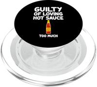 Colpevole di amare salsa piccante troppo piccante condimento al peperoncino PopSockets PopGrip per MagSafe