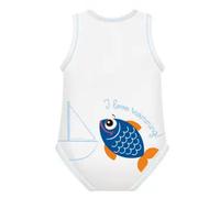 Colpharma BODY 0-36M BIO COTTON SUMMER SEALIFE PESCE AZZURRO