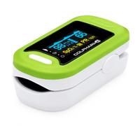 COLPHARMA Pulso 100 saturimetro da dito ad alta precisione - pulsossimetro per misurare saturazione SpO2 e frequenza cardiaca con Display a colori