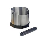 Colpi per pillole espresso | in acciaio con base antiscivolo, contenitore per fondi di caffè 750ml | per casa bar caffetteria ufficio cucina ristorante negozio principiante hobby