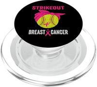 Colpire fuori i combattenti di Softball di consapevolezza del cancro al seno PopSockets PopGrip per MagSafe