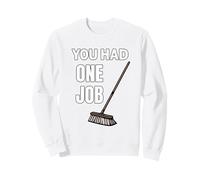 Colpito da Una Scopa Ancora Corse Felpa