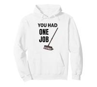 Colpito da Una Scopa Ancora Corse Felpa con Cappuccio