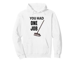 Colpito da Una Scopa Ancora Corse Felpa con Cappuccio