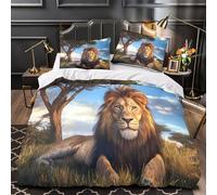 Colpo di fulmine Set Di Copripiumino Set di 3 Pezzi stampa di 3D con federe per cuscini cerniera nascosta Cielo scuro e tempestoso copripiumino for bambini e adolescenti Super king（260x220cm）