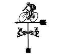 Colpo meteorologico - Design ciclistico, attacco al tetto elegante | Figura indicatore di direzione del robusto, ornamento decorativo in metallo - Paigne da giardino, zona paddock, spazio