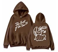 COLseller Felpa con Cappuccio Gracie Abrams ‘The Secret of Us’ | Stella E Luna, Unisex | Prodotto Ufficiale A Maniche Lunghe (Marrone,XXL)