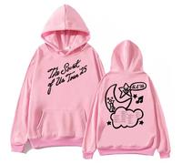 COLseller Felpa con Cappuccio Gracie Abrams ‘The Secret of Us’ | Stella E Luna, Unisex | Prodotto Ufficiale A Maniche Lunghe (Rosa,S)