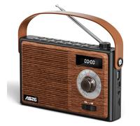 COLSUR Retro Radio Portatile Vintage Radio Bluetooth, Altoparlante Bluetooth Portatile Cassa Bluetoothcon Radio FM/AM Batteria Ricaricabile, Regalo Uomo Supporta TF/USB/AUX per Casa,Cucina,all'aperto