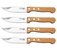 COLTELLI DA BISTECCA PZ.4 PEDRINI WOOD COLTELLO CARNE BRACERIA BBQ