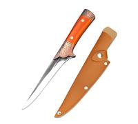 Coltelli da cucina in acciaio inossidabile, forgiati, coltello da disosso, coltello da pesca, coltello da barbecue con fodero(KnifeA and cover)