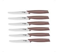 Coltelli da Cucina tavola in acciaio master colore Tortora o nero Pedrini