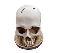 Coltelli da scheletro stand - resina stercoo di stoccaggio di frutta gotico | Cavo di stoccaggio ben carichi di cartolaio | Porta del coltelli spaventosi decorativi Block di cranio per decorativo
