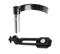 coltelli di legno, Supporto for utensile da tornio in acciaio a forma di C con base portautensili in ghisa da 230 mm, colonna rimovibile, diverse dimensioni 125 mm(Column length 85mm)