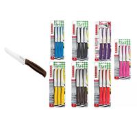 COLTELLI KAIMANO SET 6 PEZZI COLTELLO TAVOLA LAMA DENTATA ACCIAIO INOSSIDABILE