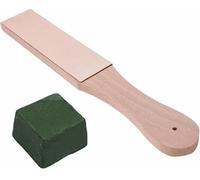 Coltelli per Affilatura in Pelle con Punta a Scalpello, Double Sided Wide Leather Strop Board Paddle, Blocco di Coramella per Affilare e Levigare i Coltelli, Strop Cuoio per Affilatura